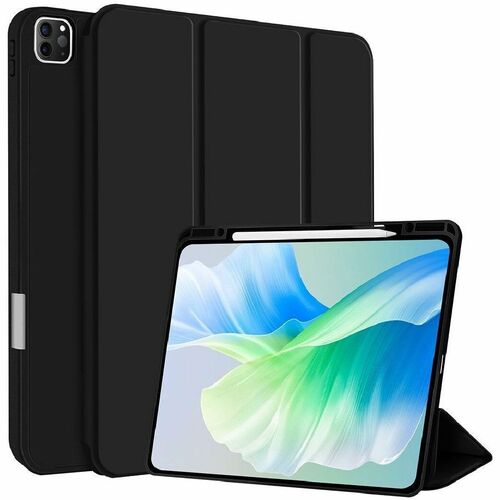 4smarts Basic Tasche (Folie) für 27,9 cm (11 Zoll) Apple iPad Pro 11 (2024) Tablet - Schwarz - PU-Leder, Thermoplastisches