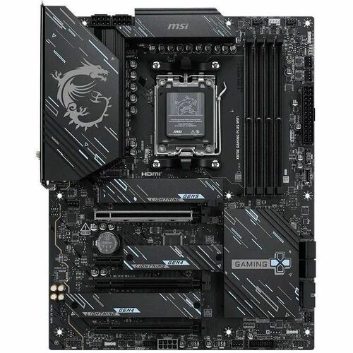MSI X870E GAMING PLUS WIFI Gaming Desktop Motherboard - AMD X870E Chipset - Socket AM5 - ATX - Ryzen 9, Ryzen 7 Processor 