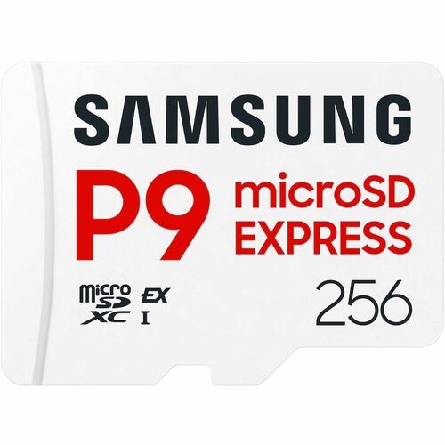 Samsung P9 Express MB-MK256T 256 GB Class 10/UHS-I (U3) V30 microSDXC - 800 MB/s Read
