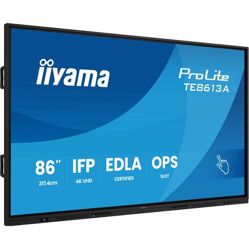 iiyama ProLite TE8613A-B2AG 2174,24 mm 4K UHD LCD Collaboration Display - Rockchip Cortex A72 + A53 - 8 GB - Touchscreen -