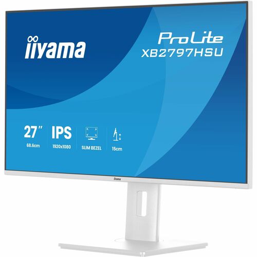 iiyama ProLite XB2797HSU-W1 27 Zoll Klasse Full HD LED-Monitor - 16:9 Format - Matt-weiß - 68,6 cm (27 Zoll) Viewable - IP