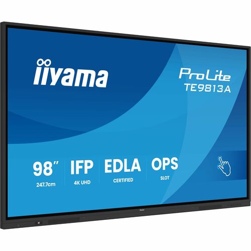 iiyama ProLite TE9813A-B2AG 2476,50 mm 4K UHD LCD Collaboration Display - Rockchip Cortex A72 + A53 - 8 GB - Touchscreen -
