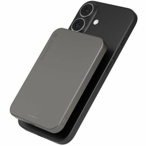 dbramante1928 ApS re-charge Power Bank - Grey - For Qi-enabled Device - 5000 mAh - Qi Certified Wireless Charging - Grey