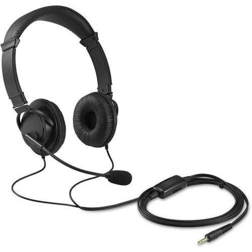 Kensington Classic Wired Over-the-head, On-ear Stereo Headset - Binaural - Circumaural - 182.9 cm Cable - Noise Cancelling