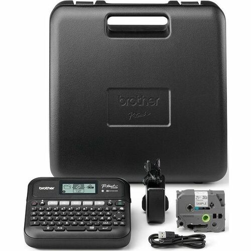 Brother P-touch PT-D460BTVP Electronic Label Maker - Thermal Transfer - 20 mm/s Mono - 16 Fonts - 6, 9, 12, 18, 24, 36, 42