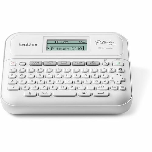 Brother P-touch PT-D410 Electronic Label Maker - Thermal Transfer - 20 mm/s Mono - 15 Fonts - 180 dpi - Tape3.50 mm, 6 mm,