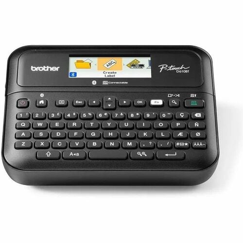 Brother P-touch PT-D610BTVP Electronic Label Maker - Thermal Transfer - 30 mm/s Mono - 27 Fonts - 8 Font Size - 17 Text St