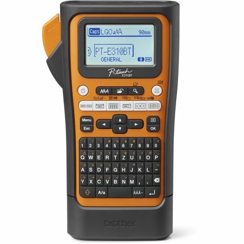 Brother P-touch PT-E310BTVP Electronic Label Maker - Thermal Transfer - 20 mm/s Mono - 7 Fonts - 180 dpi - Tape, Heat Shri