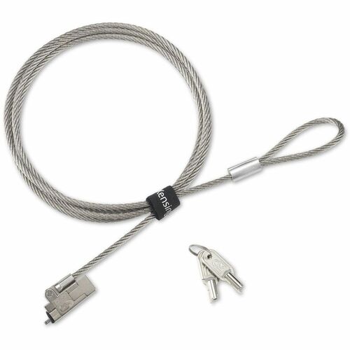 Kensington Slim NanoSaver 2.0 Cable Lock For Notebook - 1.80 m Cable - Patented T-bar/Key Lock - Plastic, Stainless Steel,