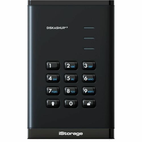 Kanguru diskAshur3 2 TB Portable Hard Drive - External - Black - TAA Compliant - Printer, Scanner, Camera, CCTV, Smartphon