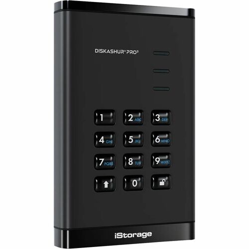 Kanguru diskAshur PRO3 1 TB Portable Hard Drive - External - TAA Compliant - Printer, Scanner, CCTV, Smartphone, Tablet, N