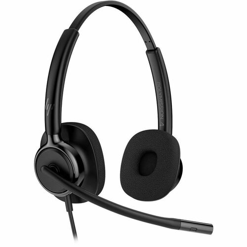 Poly Mission 400 425 Wired Over-the-head, On-ear Stereo Headset - Black - Microsoft Teams Certification - Binaural - Supra