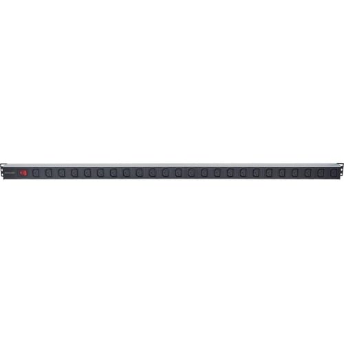 19" 1U PDU 8-way EU, C13 Outlets, Rear C20 Input, Anti-Shedding, Power Distribution Unit, 2m power cord (removeable), outp