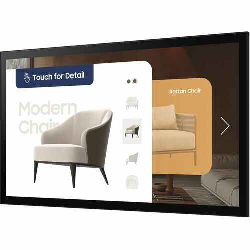 Samsung QM32C-T Digital Signage Display - 32" LCD - Vertical Alignment (VA) - Touchscreen - 16 Hours/ 7 Days Operation - 8