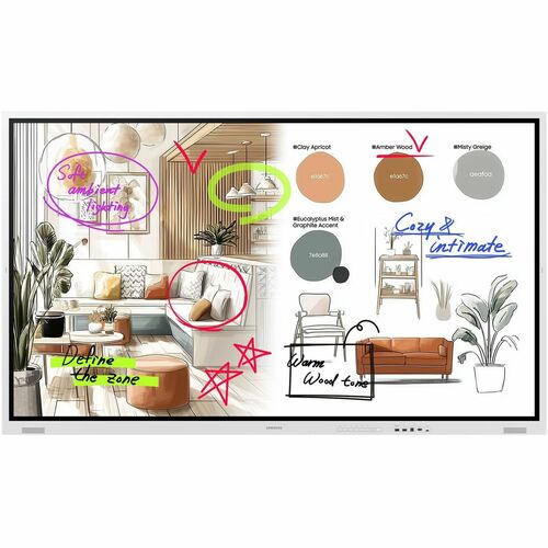 Samsung 75" The Flip WMFX 4K UHD - 75" LCD - Infrared - Touchscreen - 3840 x 2160 - 450 cd/m² - 4,000:1 Contrast Ratio - 2