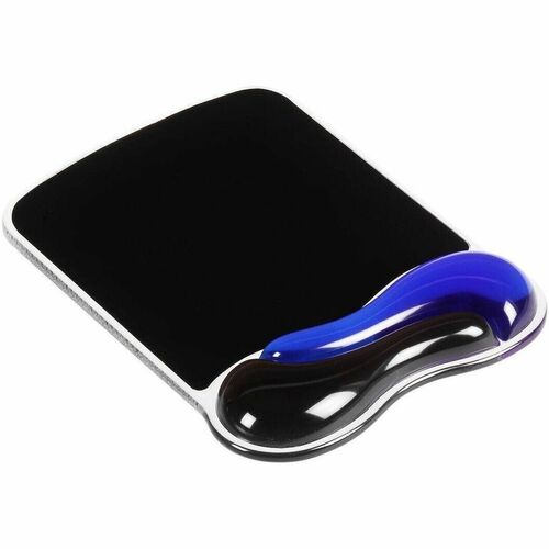 Kensington Duo Gel Mouse Pad with Wrist Rest - 25 mm x 240 mm x 182 mm Dimension - Blue, Smoke - Gel - Mouse