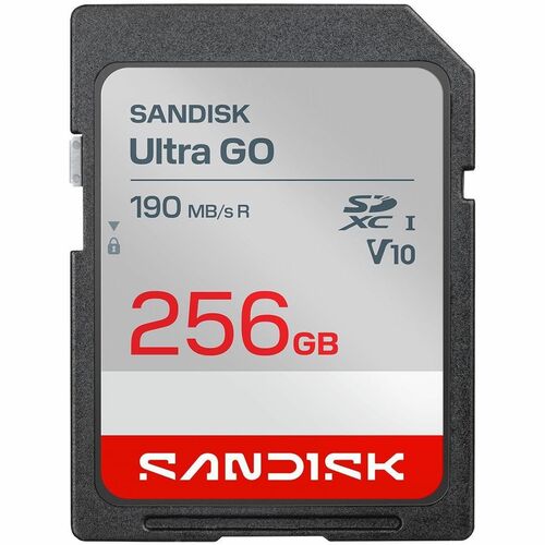 Carte SDXC SanDisk - 256 Go - Classe 10/UHS-I (U1) - 190 Mo/s en Lecture