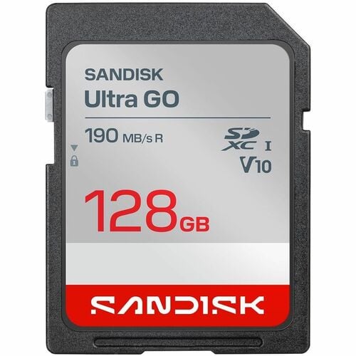 Carte SDXC SanDisk - 128 Go - Classe 10/UHS-I (U1) - 190 Mo/s en Lecture