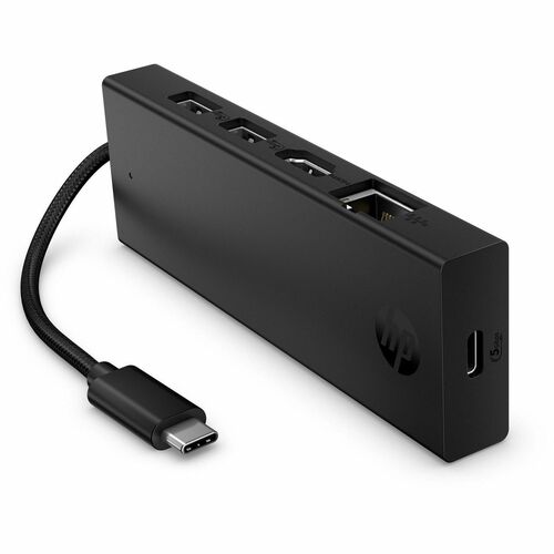 HP C型 USB 扩展插口 用于 台式计算机 - 充电功能 - 90 W - 便携式 - 4K @ 60Hz, 4K - 3840 x 2160 - 3 x USB端口 - 2 x USB A 型端口 - USB Type-A - 1 x U
