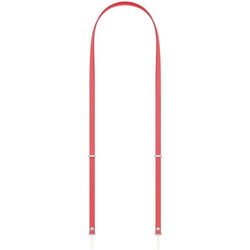 Apple Adjustable Crossbody Strap - Bright Guava - PET, Woven