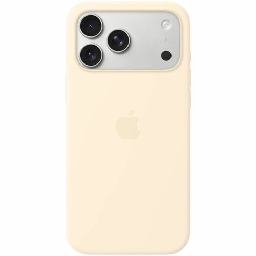 Apple Case for iPhone 17 Pro Max Smartphone - Vanilla - Silky, Soft-touch - Scratch Resistant, Drop Resistant - Silicone, 