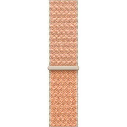 Apple Adjustable Smartwatch Band - One Size - Hook & Loop Attachment - Cantaloupe - Nylon, Nylon Weave, Polyester