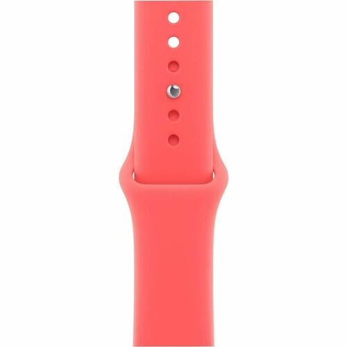 Apple Adjustable Smartwatch Band - Small (S)/Medium (M) - Pin-and-tuck Attachment - Bright Guava - Fluoroelastomer