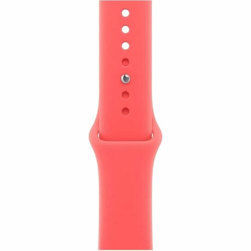 Apple Adjustable Smartwatch Band - Medium (M)/Large (L) - Pin-and-tuck Attachment - Bright Guava - Fluoroelastomer