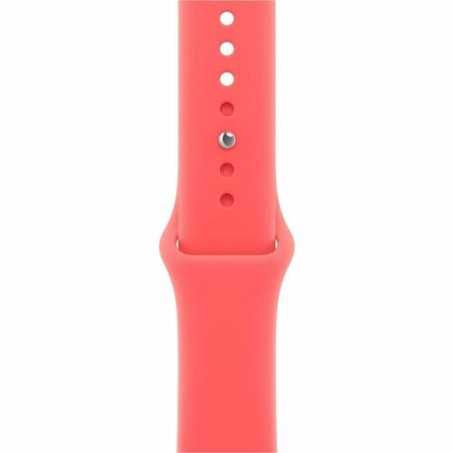 Apple Adjustable Smartwatch Band - Small (S)/Medium (M) - Pin-and-tuck Attachment - Bright Guava - Fluoroelastomer
