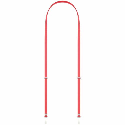 Apple Adjustable Crossbody Strap - Bright Guava - PET, Woven