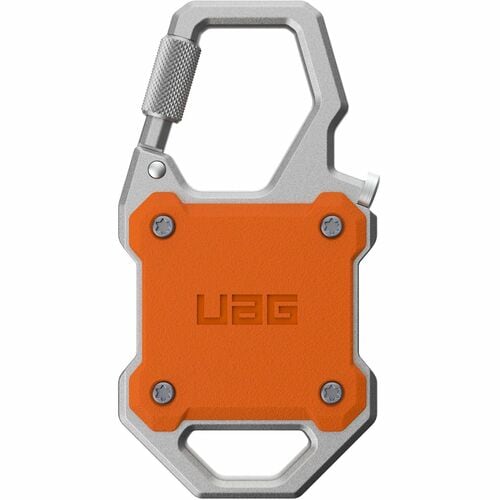 Urban Armor Gear Monarch AirTag, Luggage, Outdoor, Wallet Asset Tracking Tag Holder - Polycarbonate, Aluminium - Orange, S