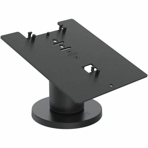 SpacePole DuraTilt Mounting Plate for Payment Terminal - Black - Metal - 1 / Box