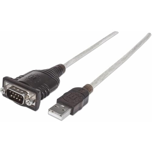 Manhattan 45 cm Serial/USB Data Transfer Cable - Cable for Modem, Camera, Label/Receipt Printer, Card Reader, Bar Code Rea