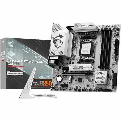 MSI B850M GAMING PLUS WIFI6E Gaming Desktop Motherboard - AMD B850 Chipset - Socket AM5 - Micro ATX - Ryzen 7 Processor Su