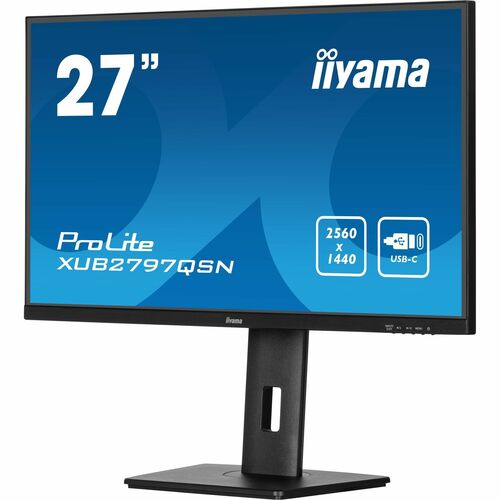 iiyama ProLite XB2797QSNP-B1 27 Zoll Klasse WQHD LED-Monitor - 16:9 Format - Mattschwarz - 68,6 cm (27 Zoll) Viewable - IP