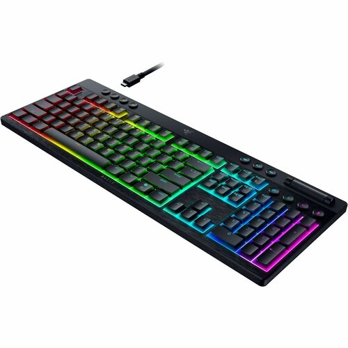 Clavier de jeu Razer BlackWidow V4 - Pleine taille - Câblé / Sans fil Connectivité - USB Type C Interface - RGB LED - Fran