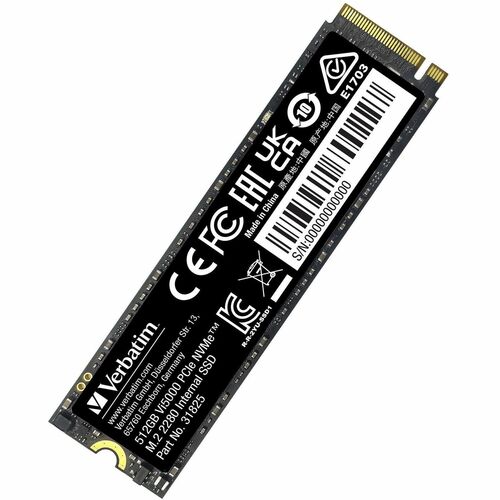 Verbatim Vi5000 512 GB Solid State Drive - M.2 2280 Internal - PCI Express NVMe (PCI Express NVMe 4.0) - Notebook, Desktop