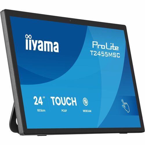 iiyama ProLite T2455MSC-B2 24 Zoll Klasse LCD-Touchscreen-Monitor - 16:9 Format - 5 ms Reaktionszeit - Webcam - 60,5 cm (2