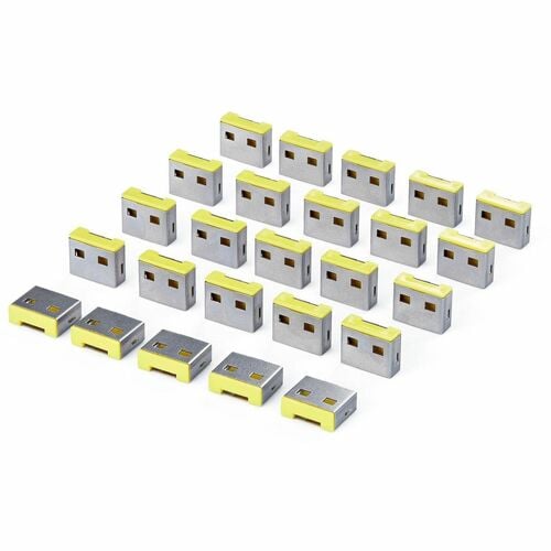 StarTech.com USB Port Blocker Plug - 25 Pack - Desktop for Notebook, Computer, Office, Classroom - Plastic