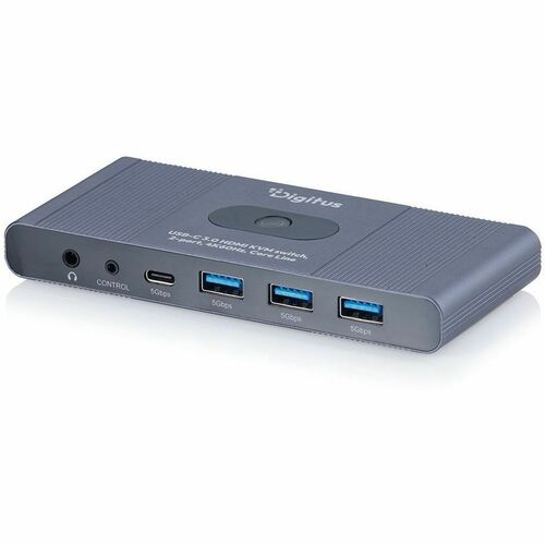 Digitus KVM Switchbox - 4K - 3840 x 2160 - 7 x USB - 3 x HDMI - Desktop