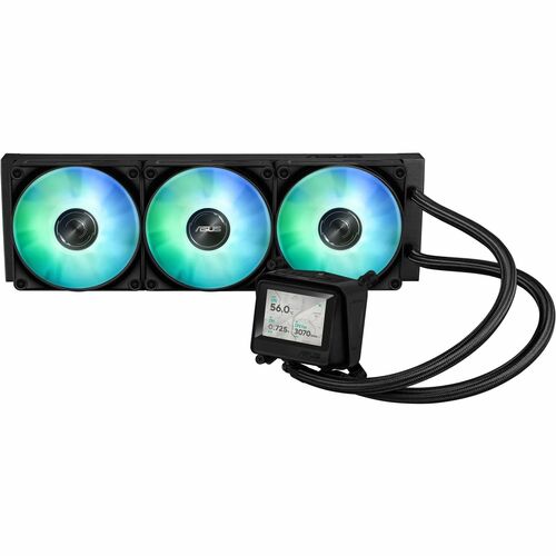 ASUS MAX Gaming LC 360 ARGB LCD all-in-one CPU liquid cooler with advanced cooling performance vivid 2.4 IPS screen pre-in