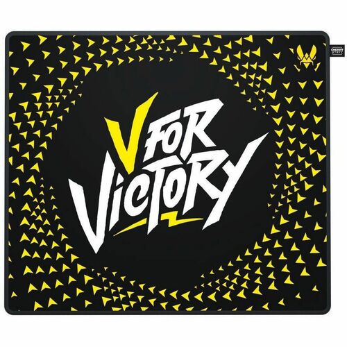 XTRFY GP5 Large Gaming Mouse Pad - Vitality - 400 mm x 460 mm x 4 mm Dimension - Black - Rubber - Anti-slip - Mouse