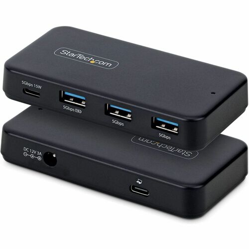 StarTech.com USB Hub - USB 3.2 (Gen 1) Type C - 640 MB/s - Flash Drive - Desktop - Black - UASP Support - 5 Total USB Port(s)