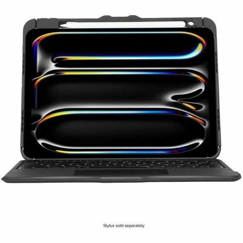 Targus Versavu THZ988US Keyboard/Cover Case (Folio) for 27.9 cm (11") Apple iPad Pro 11 (2024) Tablet - Black - Drop Resis