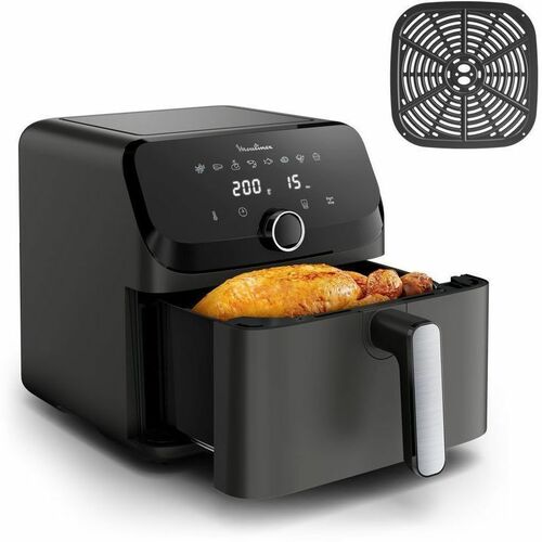 Friggitrice ad aria Moulinex EZ855HF0 - Elettrico - 2020 W - 7,50 L Olio/ - 2 kg Cibo - Nero, Charcoal, Grigio