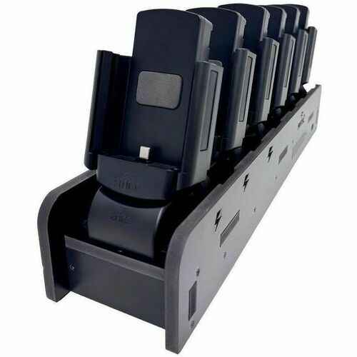Strike 6-Port Multi-Charging Dock for Samsung Galaxy XCover7 Pro - Wired - Smartphone - 6 Slot - Charging Capability - USB