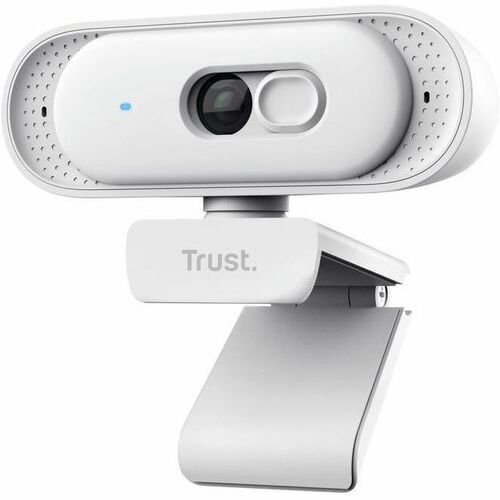 Webcam Trust - 30 fps - Blanc - USB 2.0 Type A/USB 2.0 Type C - 2K - Vidéo 2560 x 1440 - Focale fixe - 76° Angle - Fixatio