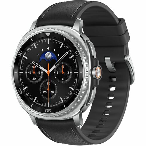 Samsung Galaxy Watch8 Classic SM-L500 Smart Watch - Rounded Square Case Shape - Black Body Color - Stainless Steel Body Ma