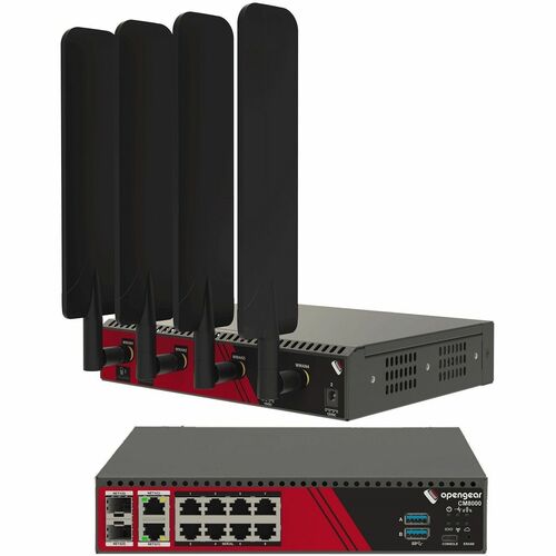 Opengear CM8008-C Device Server - 3.91 GB - LPDDR4 SDRAM - Twisted Pair, Optical Fiber - 2 Total Expansion Slot(s) - 2 x N