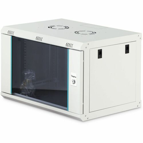 Digitus Dynamic-N 7U Wandmontierbar Geschlossener Schrank Rackschrank für Networking, Server - Hellgrau - Stahl, Glas, Ble